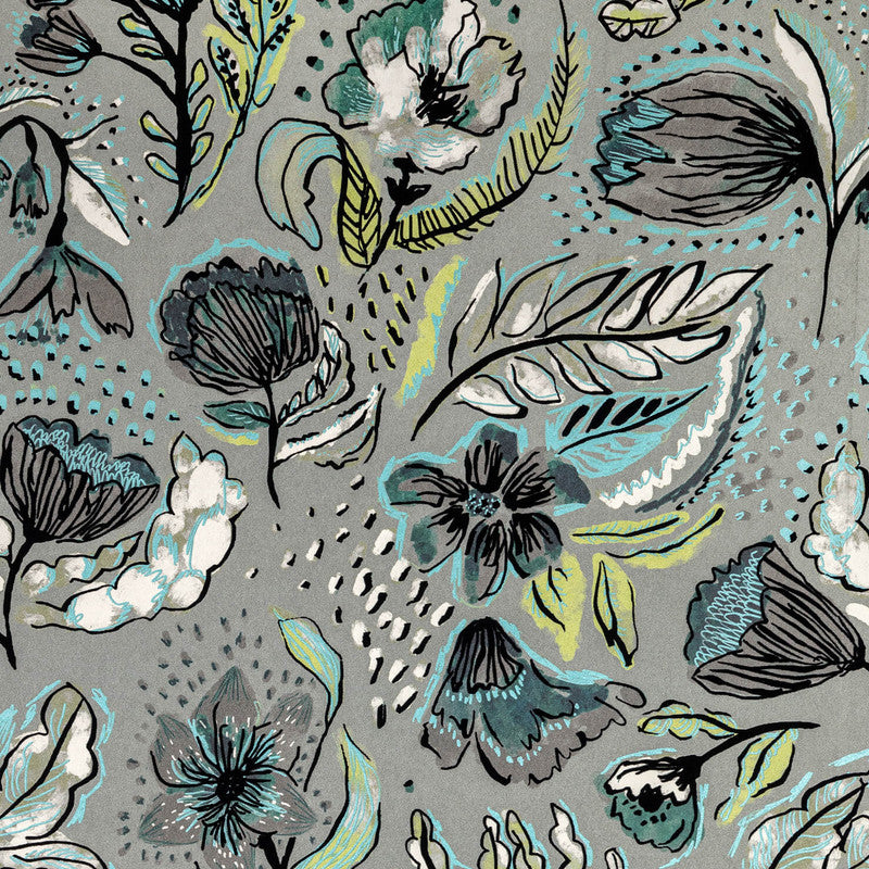 media image for Felice Wild Garden Wallpaper in Spirulina 268