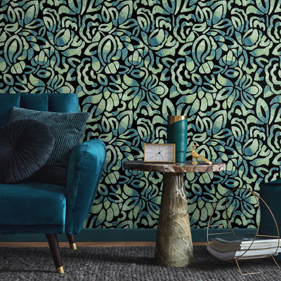 product image for Lana Brussels Lace Wallpaper in Spirulina 28