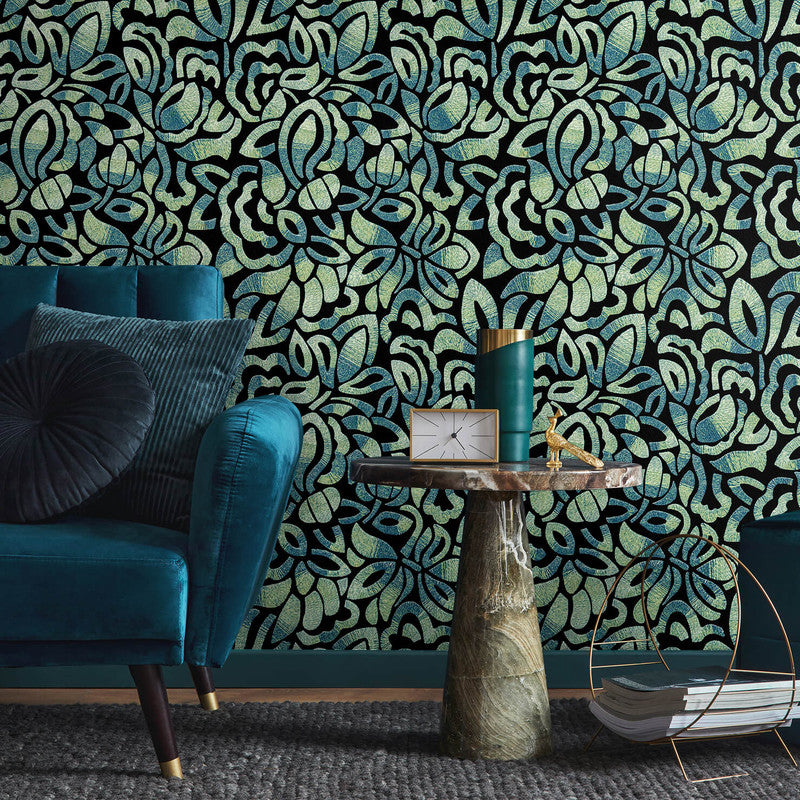 media image for Lana Brussels Lace Wallpaper in Spirulina 26