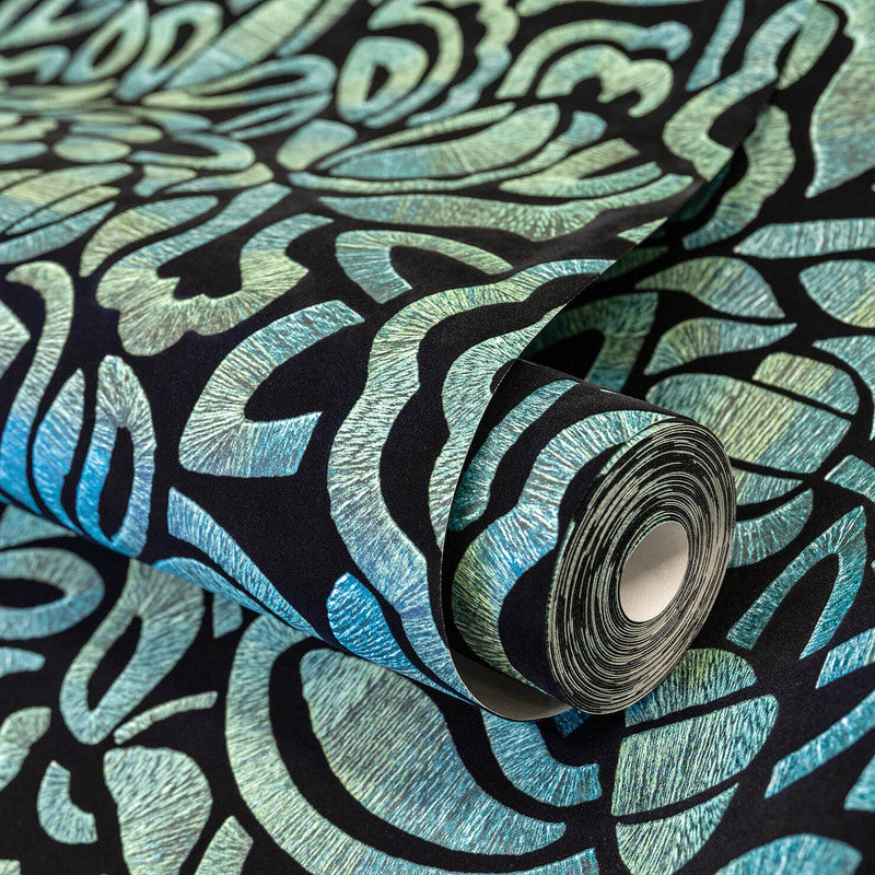 media image for Lana Brussels Lace Wallpaper in Spirulina 242