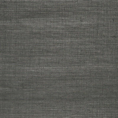 product image for Grasscloth Fine Woven Wallpaper in Black/Silver 40