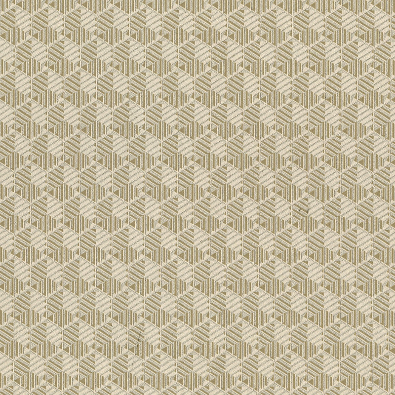 media image for Geometric Hexagon Wallpaper in Silver/Taupe 26