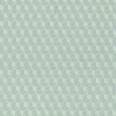 product image of Geometric Hexagon Wallpaper in Seafoam 589