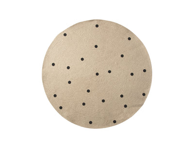 product image of Small Jute Carpet in Black Dots by Ferm Living 539