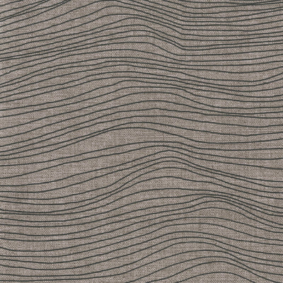 product image of Wave Raised Ink Wallpaper in Dark Chocolate/Mink 568