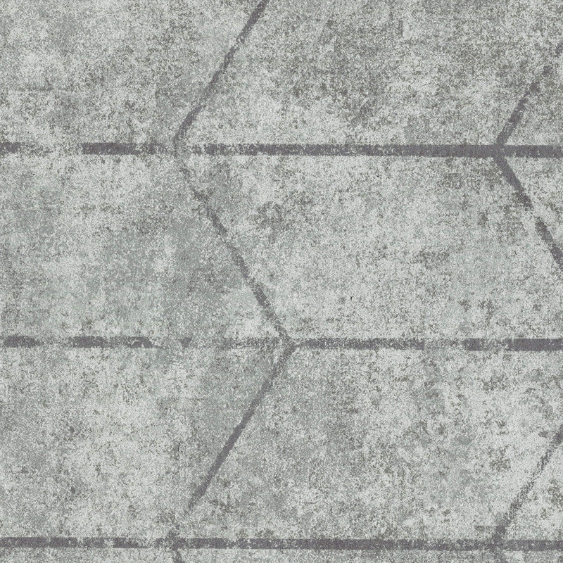 media image for Geometric Imitation Stone Wallpaper in Silver 294