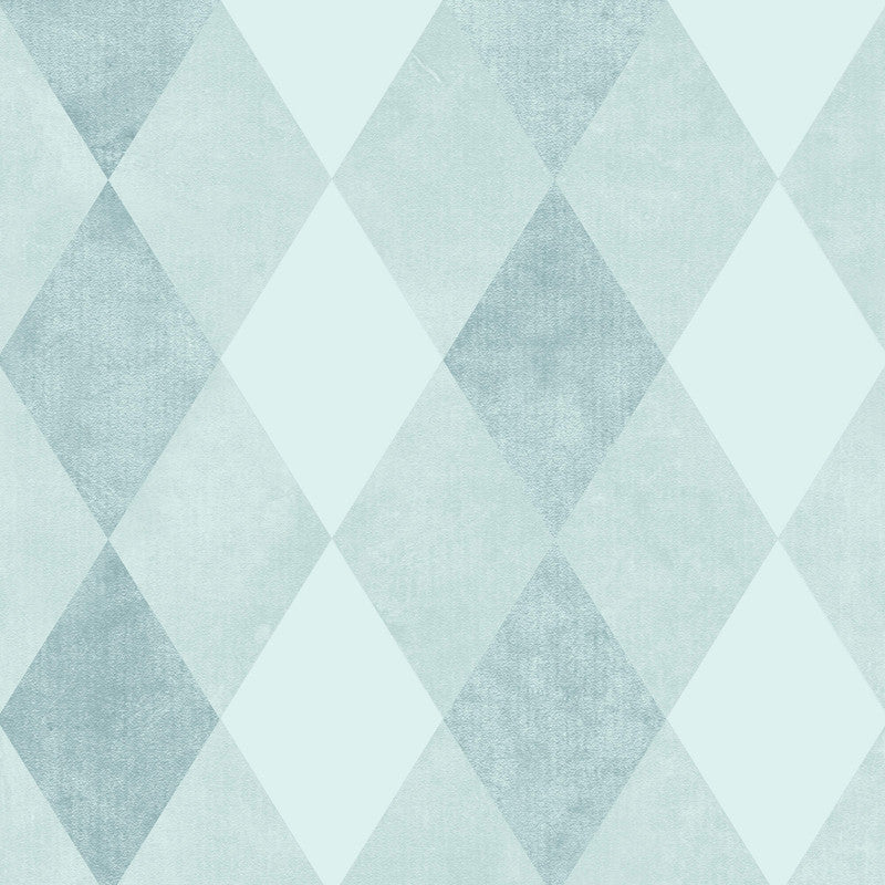 media image for Diamond Geometric Wallpaper in Teal/Seafoam 274