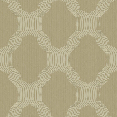 product image of Beaded Ogee Traditional Wallpaper in Gold/Beige 564