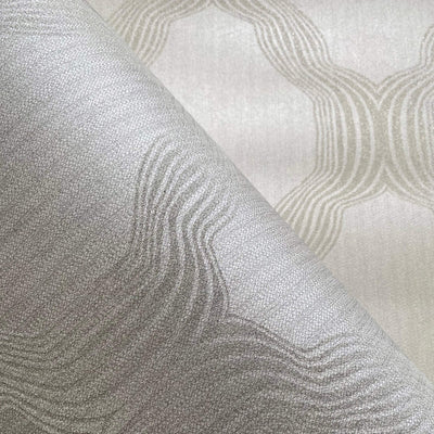 product image for Beaded Ogee Traditional Wallpaper in Pewter/Silver 94