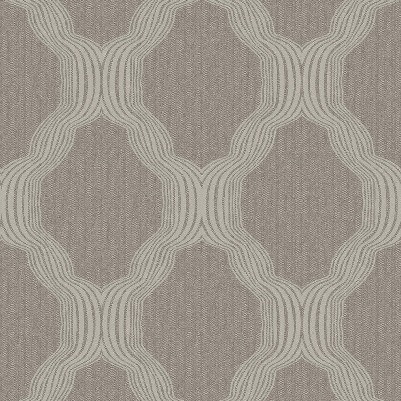 media image for Beaded Ogee Traditional Wallpaper in Pewter/Silver/Grey 248