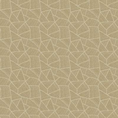 product image of Mosaic Geo Wallpaper in Gold/Beige 540