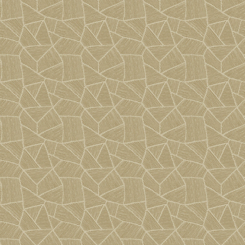 media image for Sample Mosaic Geo Wallpaper in Gold/Beige 299