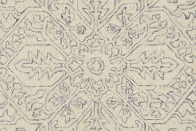 product image for Natal Hand Tufted Ivory and Blue Rug by BD Fine Texture Image 1 13