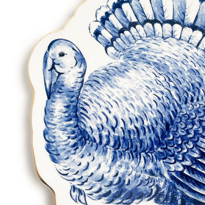 product image for Blue and White Turkey Plate 34