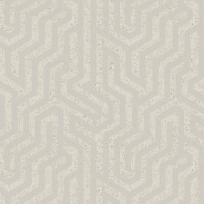 product image for Geo Textured Wallpaper in Silver 8