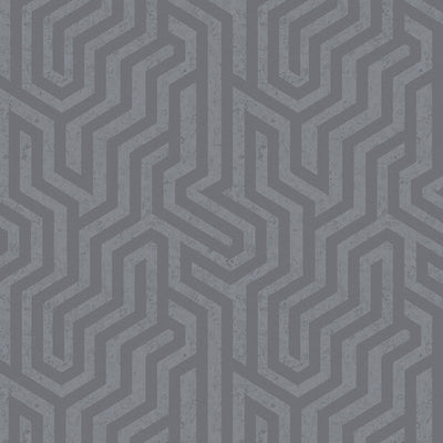 product image for Geo Textured Wallpaper in Blue/Grey 73