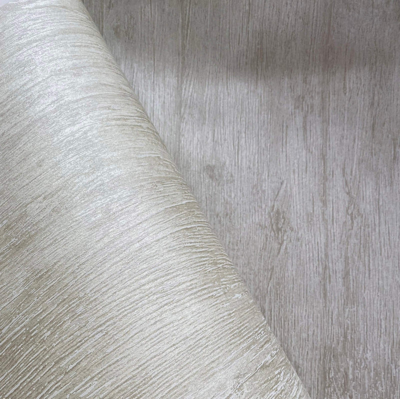 media image for Woodgrain Wallpaper in Metallic/Cream 222