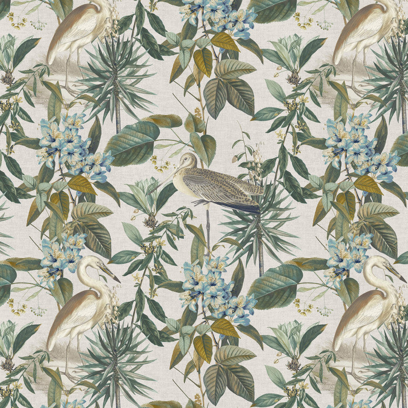 media image for Tropical Birds & Paradise Wallpaper in Green/Teal 293