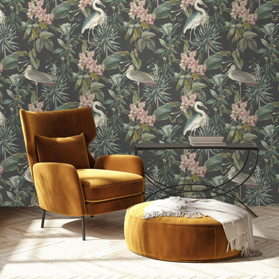 product image for Tropical Birds & Paradise Wallpaper in Green/Blue 1