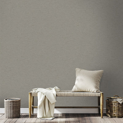 product image for Plain Linen Fleck Wallpaper in Charcoal 27