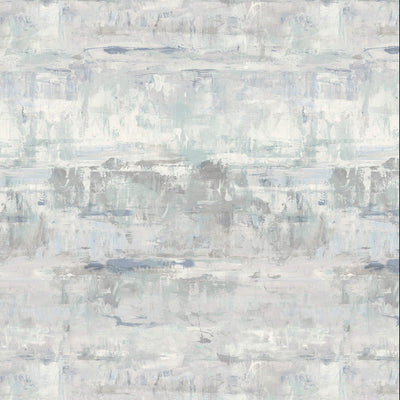 product image for Watercolor Abstract Wallpaper in Blue/Grey 5