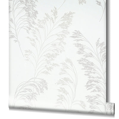 product image for Feather Shrub Wallpaper in White/Pearl from the Olio Collection 40