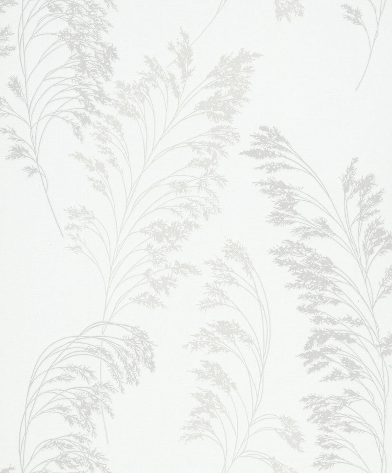 media image for Feather Shrub Wallpaper in White/Pearl from the Olio Collection 242