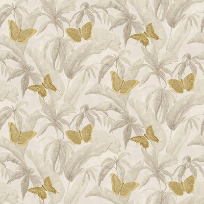 product image of Butterflies & Foliage Wallpaper in Muted Grey 50