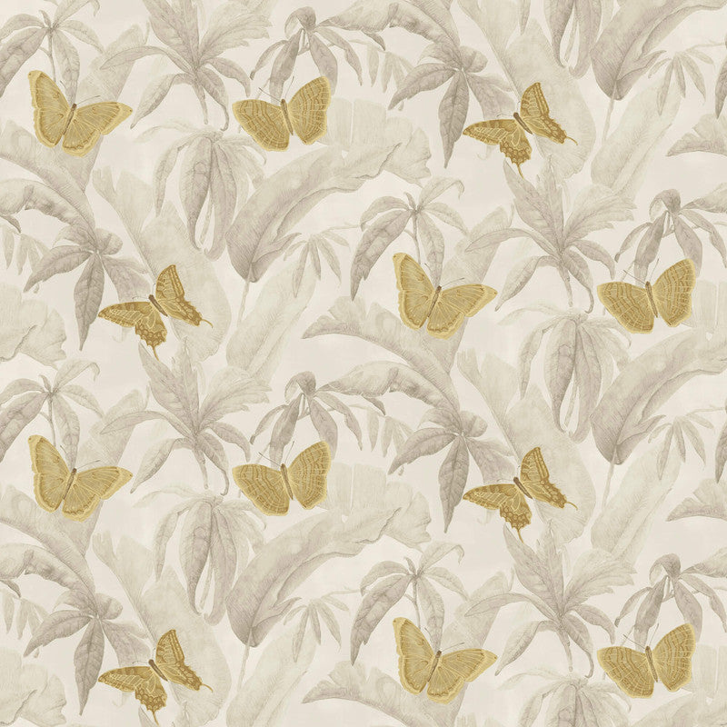 media image for Butterflies & Foliage Wallpaper in Muted Grey 294