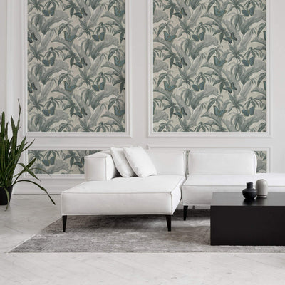 product image for Butterflies & Foliage Wallpaper in Steel Blue 72