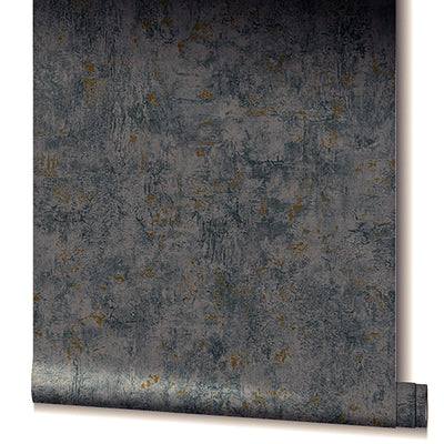 product image for Matte Texture Fleck Wallpaper in Anthracite/Gold from the Olio Collection 8