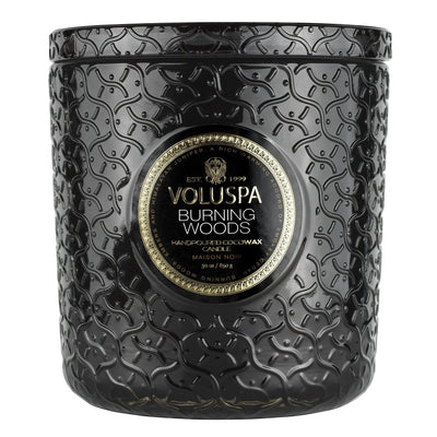 product image for burning woods 30oz luxe candle 1 77