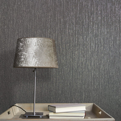 product image for Tonal Texture Wallpaper in Anthracite from the Olio Collection 56