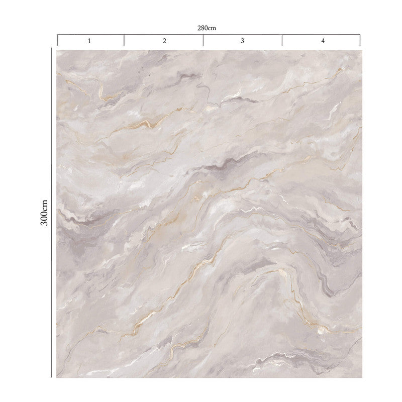 media image for Marble Pearlescent Wall Mural in Soft Mauve 27