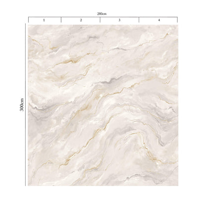 product image for Marble Pearlescent Wall Mural in Warm Greige 44