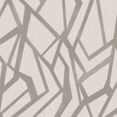 product image of Geometric Raised Ink Wallpaper in Steel Grey 573