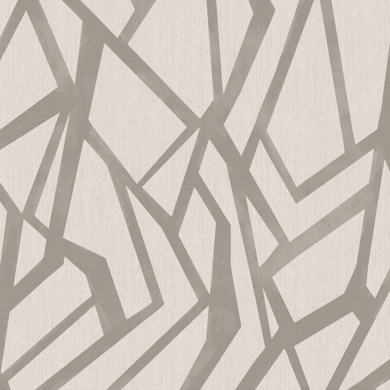 media image for Geometric Raised Ink Wallpaper in Steel Grey 273