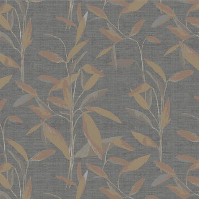 product image of Foliage Minimalist Wallpaper in Charcoal/Earth 522