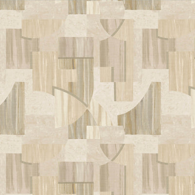 product image of Geo Art Deco Wallpaper in Beige/Peach 524