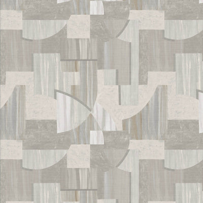 product image for Geo Art Deco Wallpaper in Cool Grey/Mauve 34