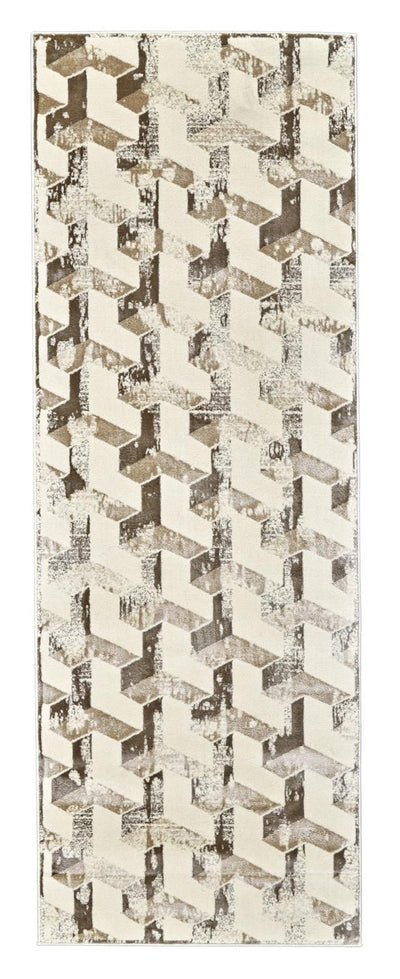 product image for Nahele Cream and Brown Rug by BD Fine Flatshot Image 1 1