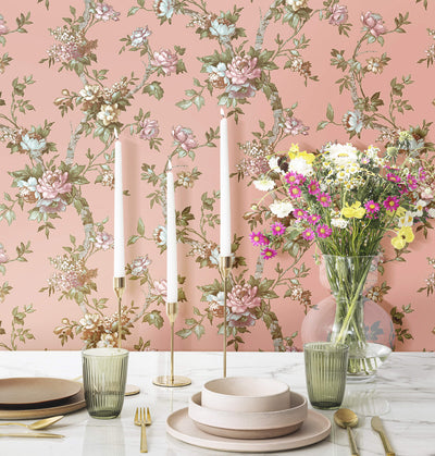 product image for Ramo Edra Pink Wallpaper from Cottage Chic Collection by Galerie Wallcoverings 16