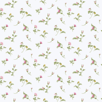 product image of Bocciolo Blu Pink Wallpaper from Cottage Chic Collection by Galerie Wallcoverings 575