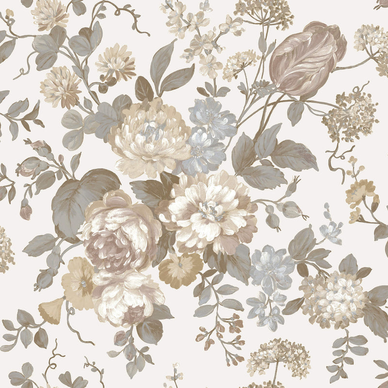 media image for Bouquet Edra Beige Wallpaper from Cottage Chic Collection by Galerie Wallcoverings 237