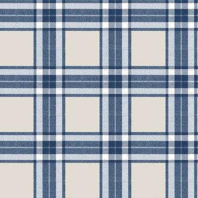 product image of Tartan Blue Wallpaper from Cottage Chic Collection by Galerie Wallcoverings 592