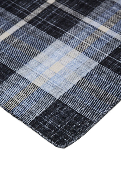 product image for Jens Hand Woven Black and Blue Rug by BD Fine Corner Image 1 80