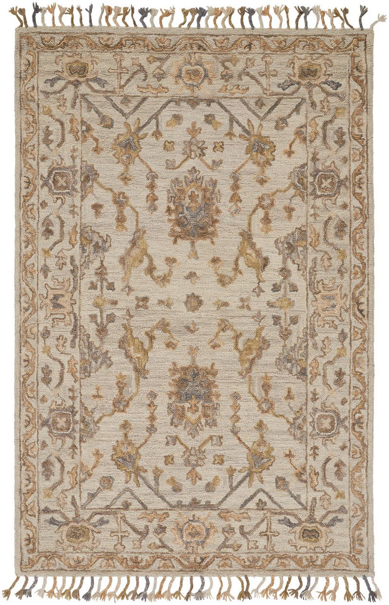 media image for Mansfield Ivory and Gold Rug by BD Fine Flatshot Image 1 278