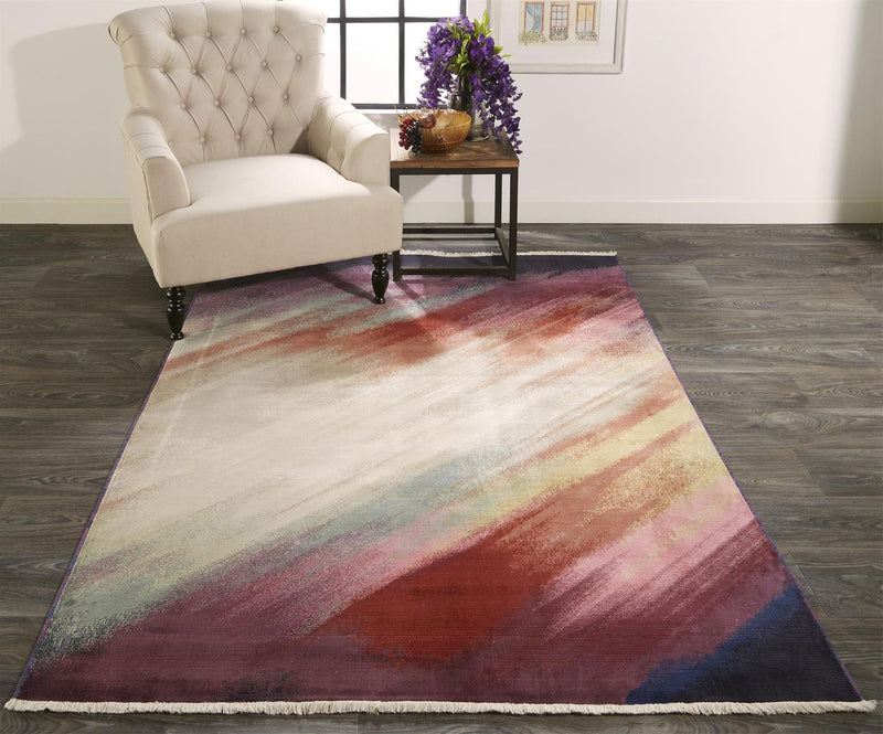 media image for Tessina Purple and Red Rug by BD Fine Roomscene Image 1 286