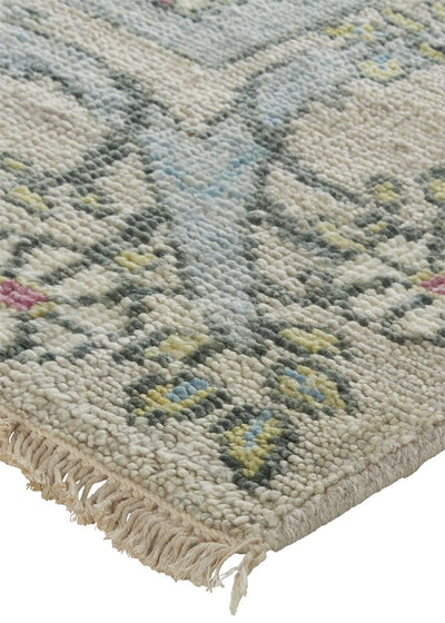 product image for Bennet Hand Knotted Gray and Pink Rug by BD Fine Corner Image 1 94