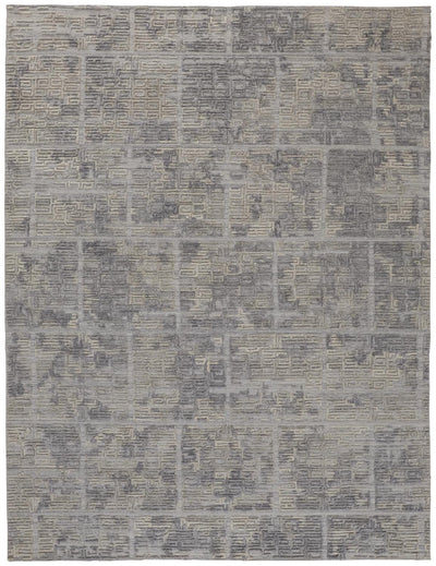 product image for Huntley Hand Woven Gray and Ivory Rug by BD Fine Flatshot Image 1 69